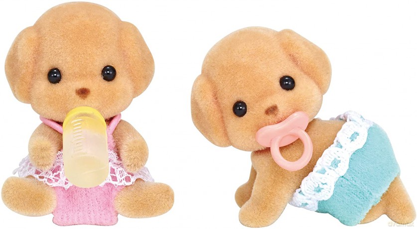Sylvanian Families Bliźniaki pudli [FIGURKA]