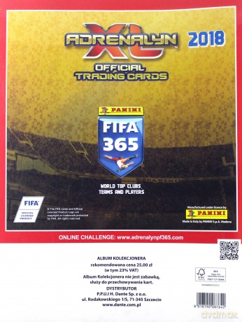 FIFA 365 2018 Album kolekcjonerski [KARTY]