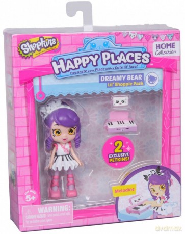 HAPPY PLACES SHOPKINS Lalka Dreamy Bear - Melodine [FIGURKA]