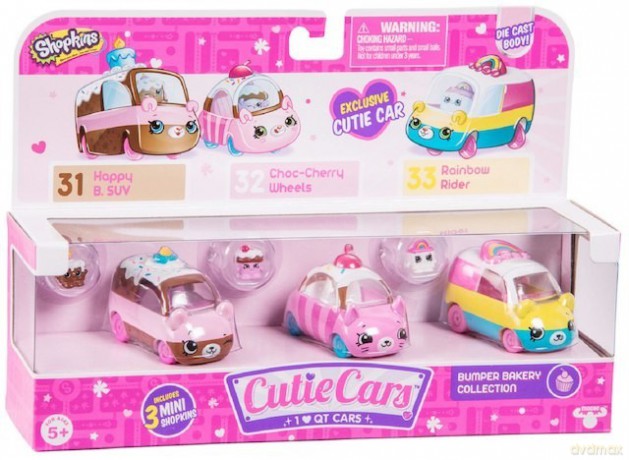 SHOPKINS CUTIE CAR 3-pak Bumper Bakery [FIGURKA]