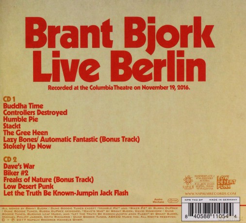 Brant Bjork: Europe' 16 (digipack) [2CD]