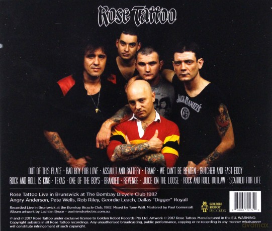 Rose Tattoo: Tatts Live In Brunswick 1982 [CD]