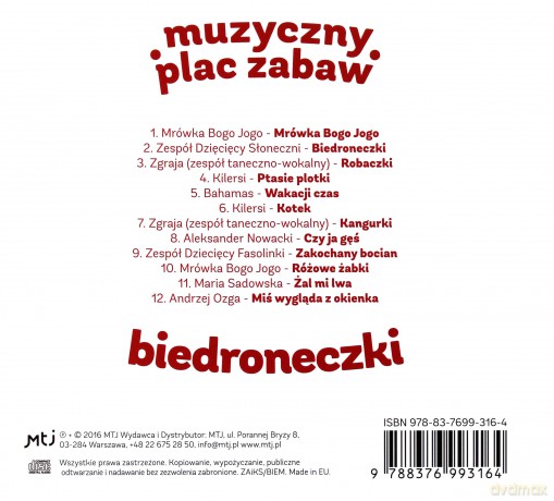 Biedroneczki. Muzyczny plac zabaw z książką [CD]