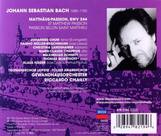 Chailly: Bach:Matthaus-Passion (BOX) [2CD]