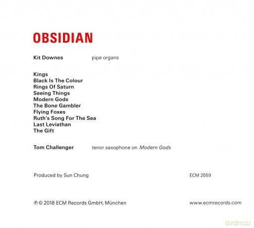Kit Downes: Obisidian [CD]