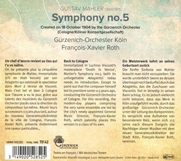Mahler: Symphonie no 5 Gurzenich-Orchester Koln (digipack) [CD]