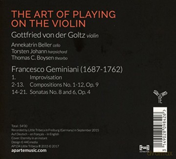 Geminiani: The Art Of Playing Von Der Goltz (digipack) [CD]