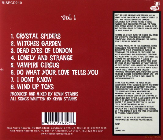 Uncle Acid And The Deadbeats: Vol 1 [CD]