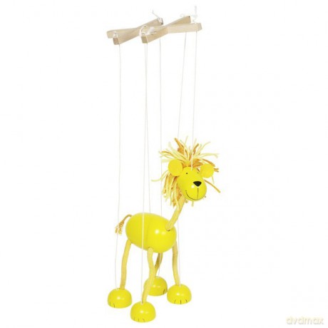 GOKI Drewniana marionetka - lew