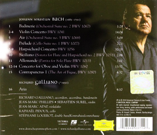 Richard Galliano: Bach (polska cena!!!) [CD]