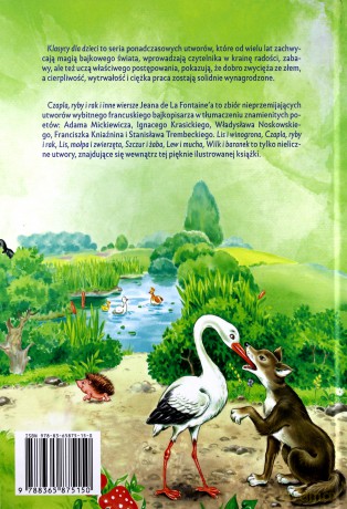 Klasycy dla dzieci. Czapla, ryby i rak i inne wiersze - La Fontaine Jean de [KSIĄŻKA]