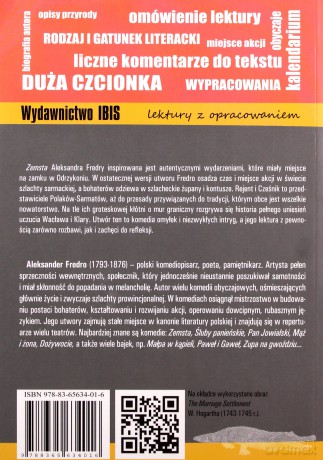 Zemsta. Lektura z opracowaniem - Aleksander Fredro [KSIĄŻKA]
