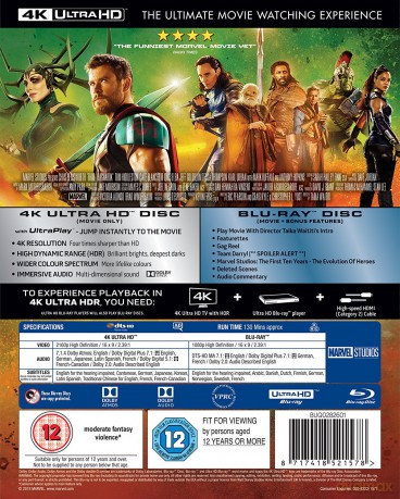 Thor Ragnarok [Blu-Ray 4K]+[Blu-Ray]