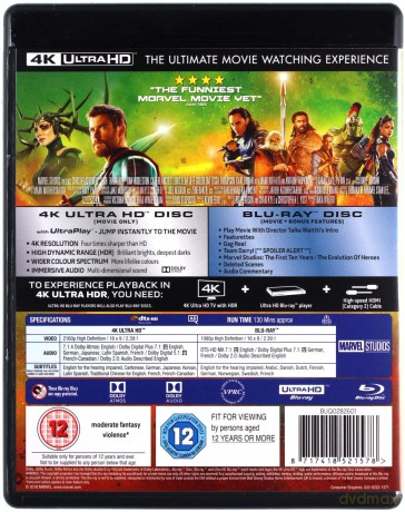 Thor Ragnarok [Blu-Ray 4K]+[Blu-Ray]