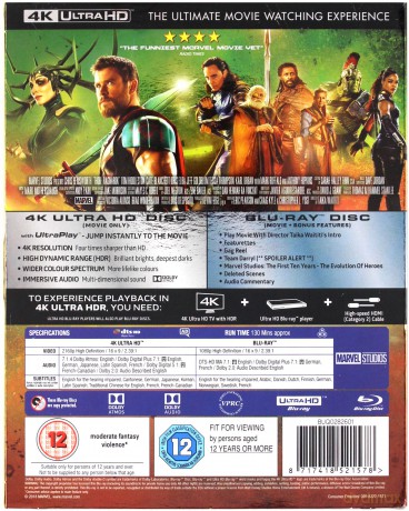 Thor Ragnarok [Blu-Ray 4K]+[Blu-Ray]