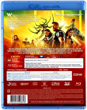 Thor Ragnarok [Blu-Ray 3D]+[Blu-Ray]