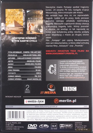 Pompeje: Dzień ostatni (BBC) [DVD]