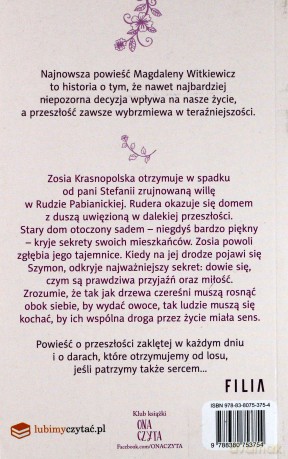 Czereśnie zawsze muszą być dwie (pocket) - Magdalena Witkiewicz [KSIĄŻKA]