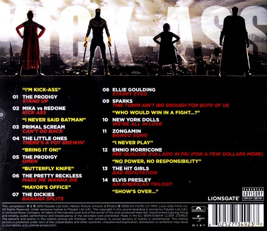 Kick-Ass Soundtrack [CD]