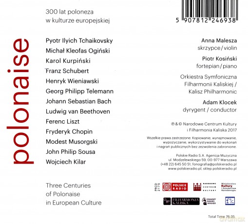 Orkiestra Filharmonii Kaliskiej: POLONAISE - 300 lat Poloneza w kulturze Europejskiej [CD]