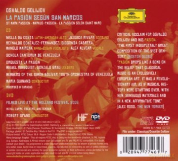 Various: Golijov:La Pasion Segun San Marcos [2CD]+[DVD]