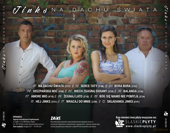 Jinks: Na dachu świata [CD]
