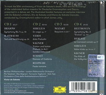 Victor De Sabata: Recordings On Deutshce Grammophon And Decca [4CD]