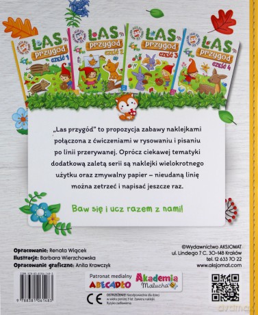 Las przygód. Uczę się, bawię się, naklejam cz. 1 [KSIĄŻKA]