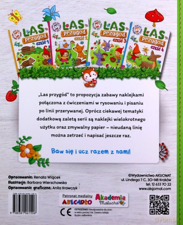 Las przygód. Uczę się, bawię się, naklejam cz. 3 [KSIĄŻKA]