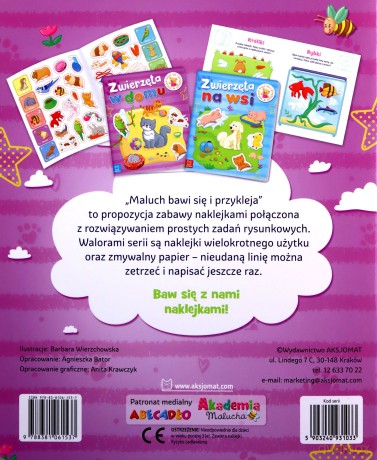 Maluch bawi się i przykleja. Zwierzęta w domu [KSIĄŻKA]