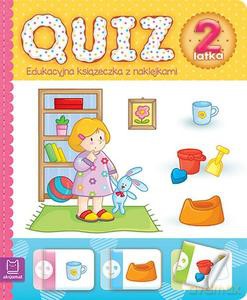 Quiz 2-latka. Edukacyjna książeczka z naklejkami [KSIĄŻKA]