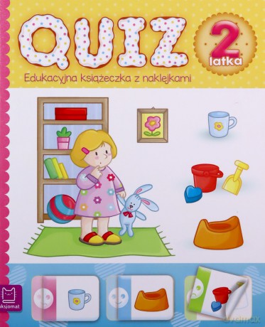 Quiz 2-latka. Edukacyjna książeczka z naklejkami [KSIĄŻKA]