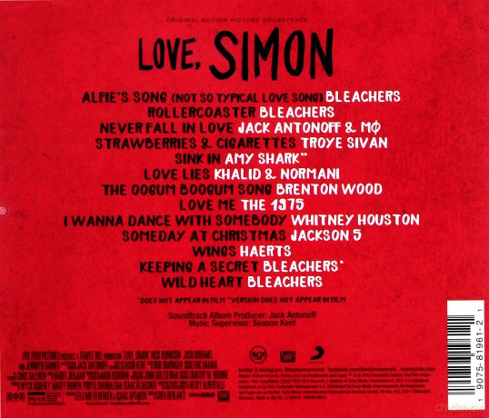 Love, Simon soundtrack (Twój Simon) [CD]