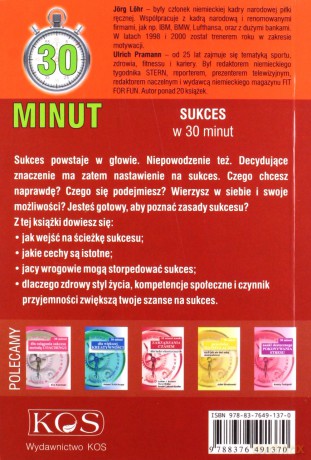 Sukces w 30 minut - Ulrich Pramann, Jöhr Löhr [KSIĄŻKA]