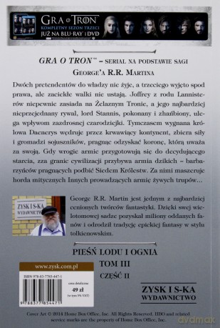 Pieśń Lodu i Ognia Kolekcja 8 tomów (okładki filmowe) - George R.R. Martin [8xKSIĄŻKA]