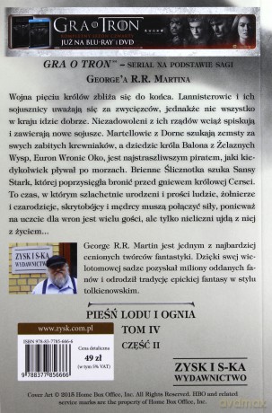 Pieśń Lodu i Ognia Kolekcja 8 tomów (okładki filmowe) - George R.R. Martin [8xKSIĄŻKA]