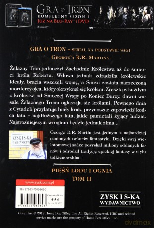Pieśń Lodu i Ognia Kolekcja 8 tomów (okładki filmowe) - George R.R. Martin [8xKSIĄŻKA]