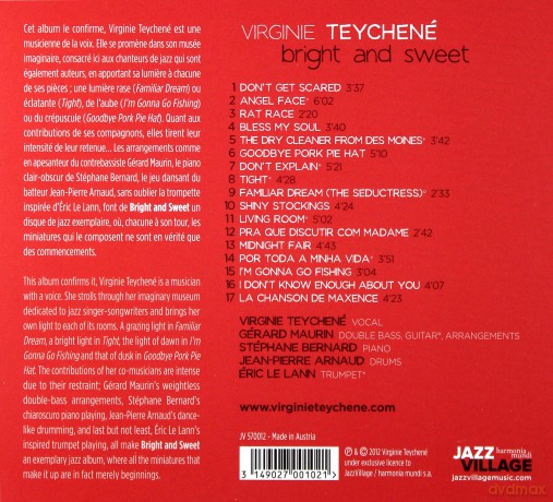 Virginie Teychene: Bright And Sweet (digipack) [CD]