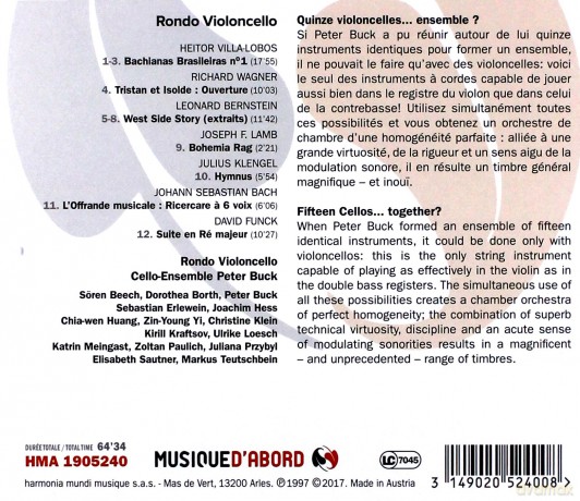 Rondo Violoncello: Cello Ensemble Buck [CD]