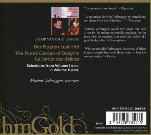 Van Eyck: Der Fluyten Lust-hof (digipack) [2CD]