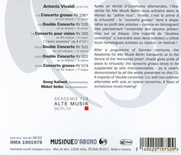 Vivaldi: Doubles Concertos Akademie Fur Alte Musik Berlin [CD]