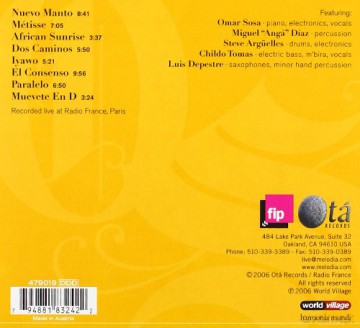 Omar Sosa: Live A Fip [CD]