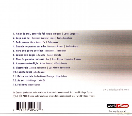 Antonio Zambujo: Outro Sentido (digipack) [CD]