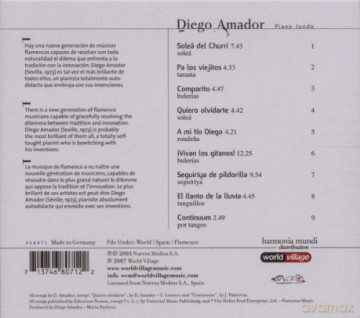 Diego Amador: Piano Jondo (digipack) [CD]