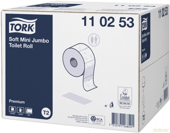 Tork papier toaletowy mini jumbo miękki Premium