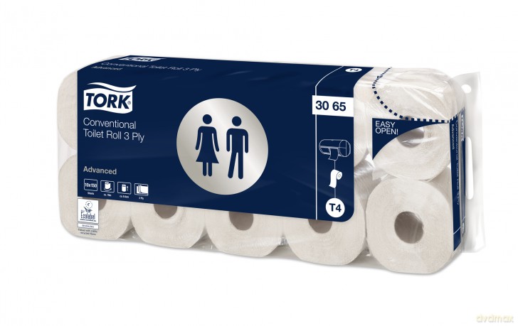 Tork miękki papier toaletowy w rolce konwencjonalnej
