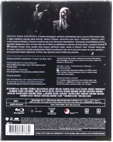 Gra o tron sezon 7 (steelbook) [3xBlu-Ray]