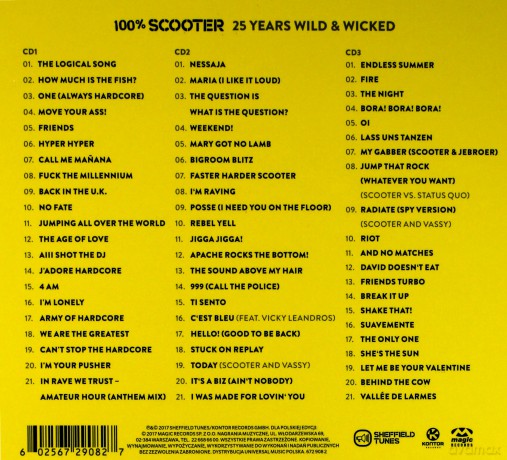 Scooter: 100% Scooter (25 Years Wild And Wicked) [3CD]