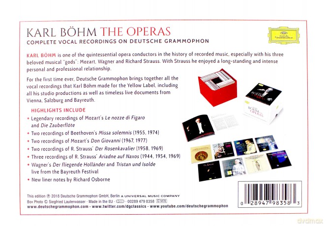 Karl Bohm: Complete Opera Nda Vocal Recordings [BOX] [70CD]