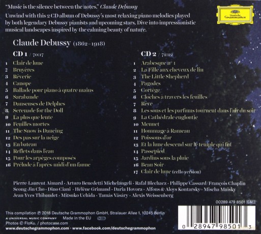 Debussy Peaceful Piano [2CD]